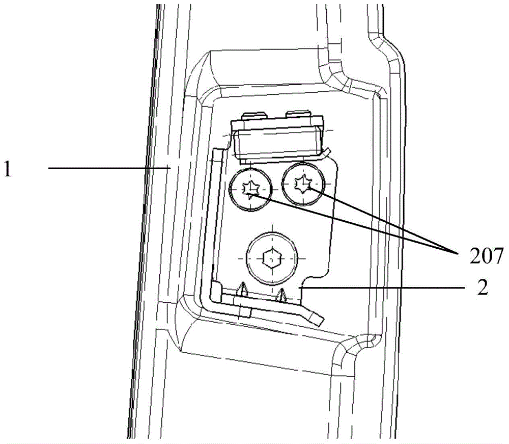 Automobile door lock assembly and automobile