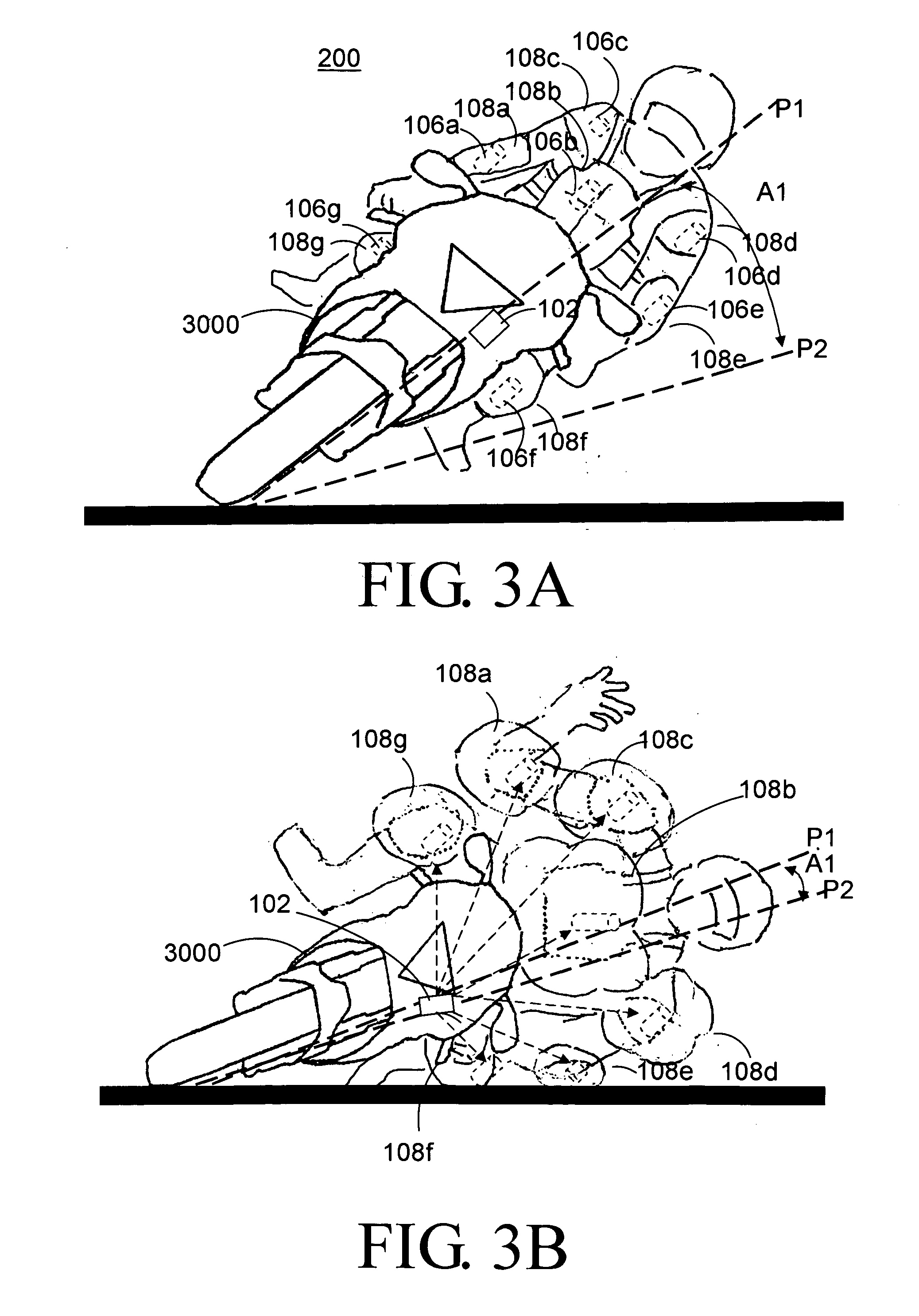 Wearable airbag system and method