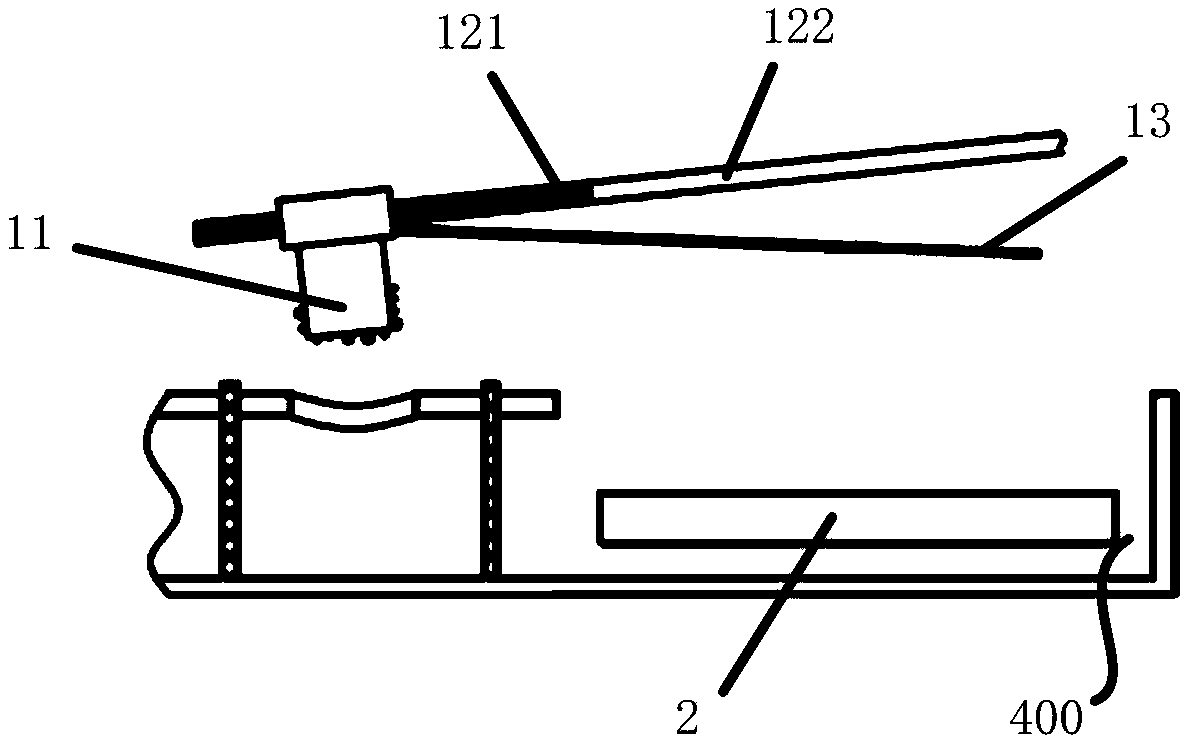 Electromagnetic chip removal mechanism and chip removal device