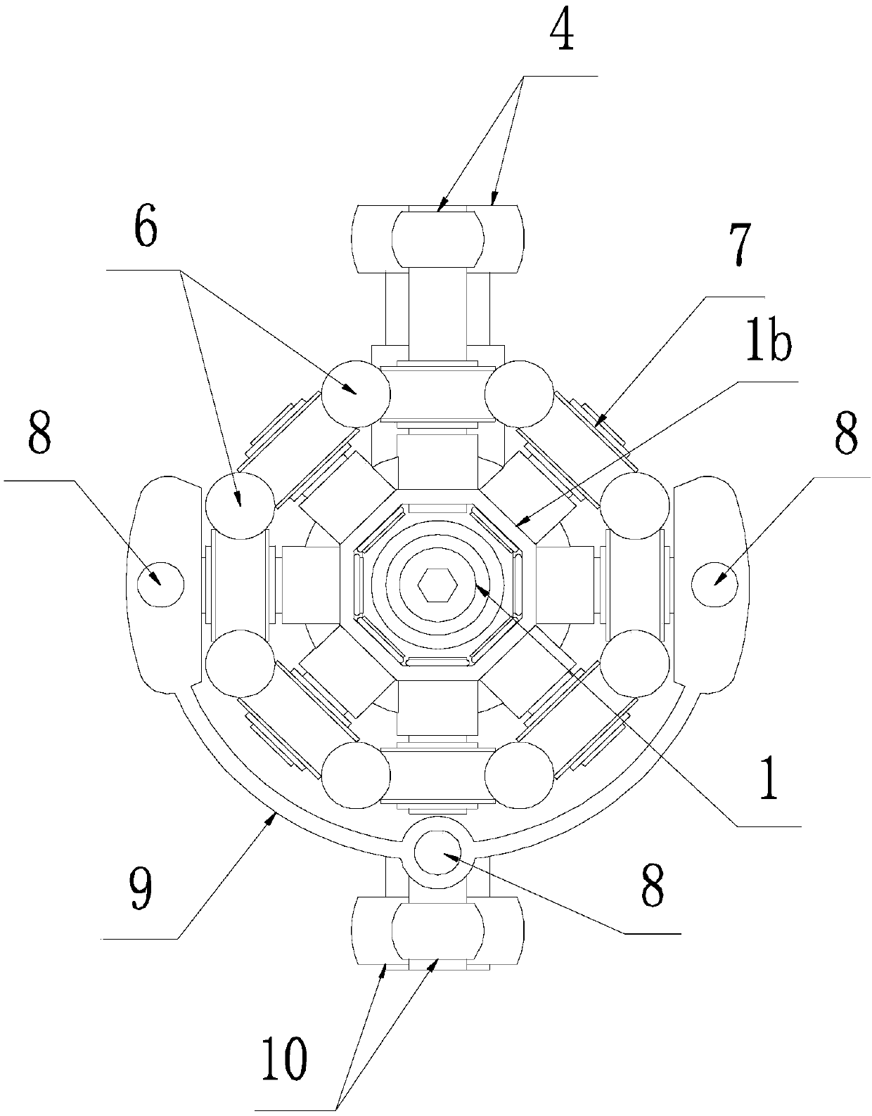 Engine efficient axial rotation driving mechanism