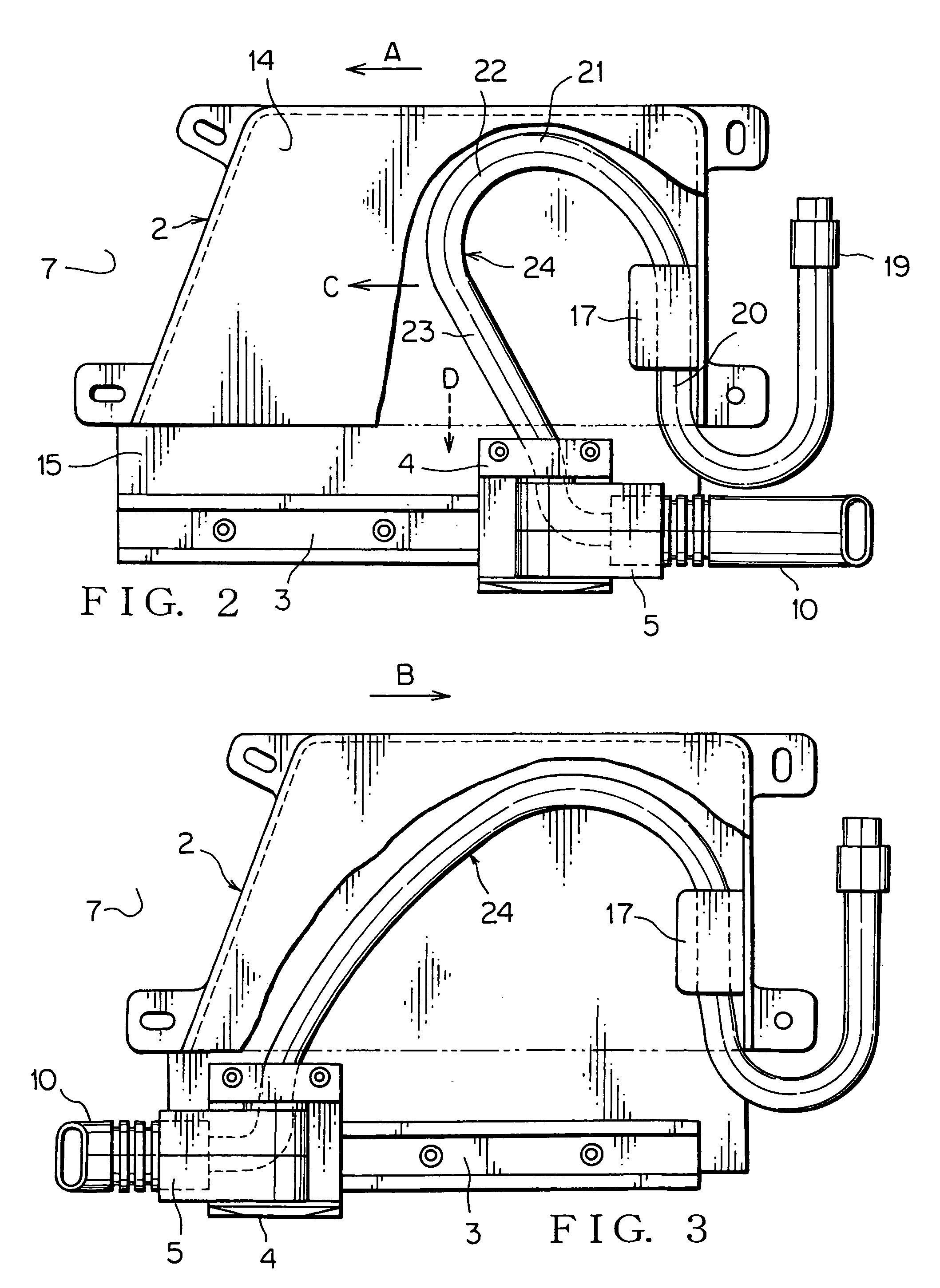 Electric supply device for slide structure