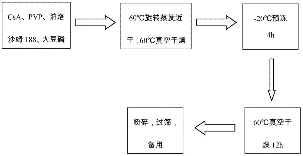 A kind of oral skeleton type cyclosporine A sustained-release pellet preparation and preparation method thereof