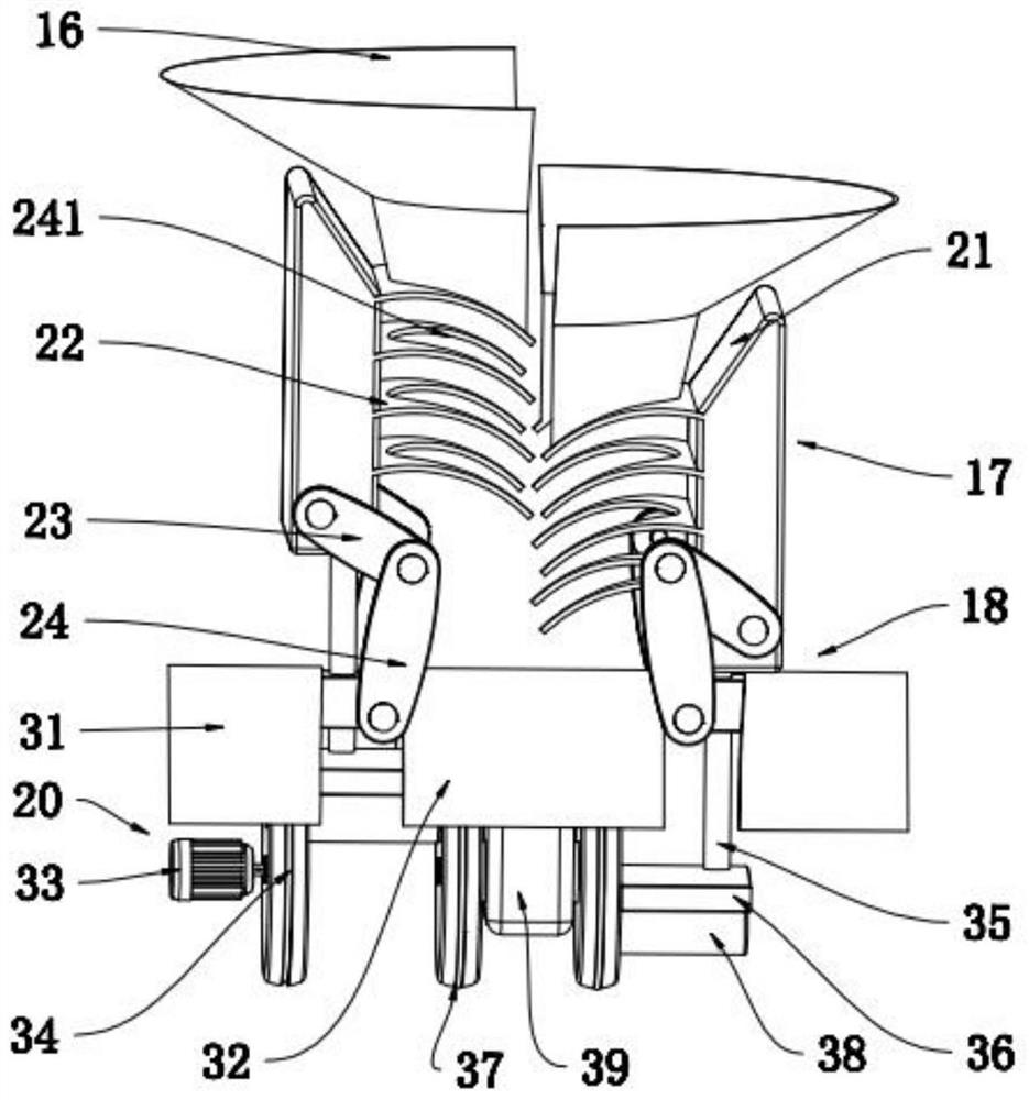 A Wenwan walnut picking light silk peeling cleaning vehicle with all-round spray misalignment