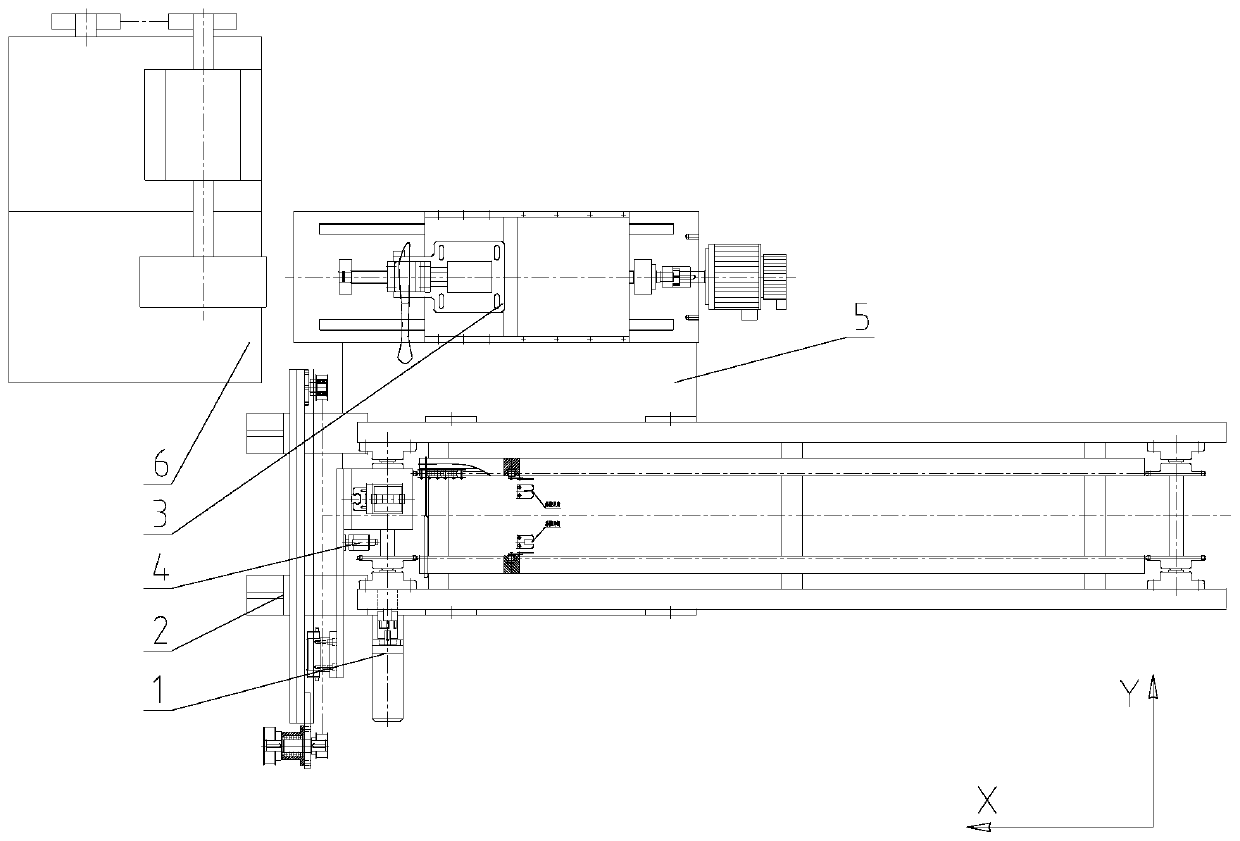 Automatic thread forming mechanical arm device