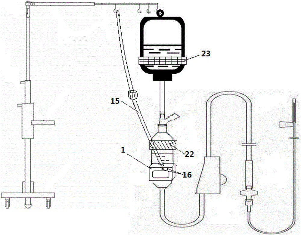 Intelligent infusion alarm device and system