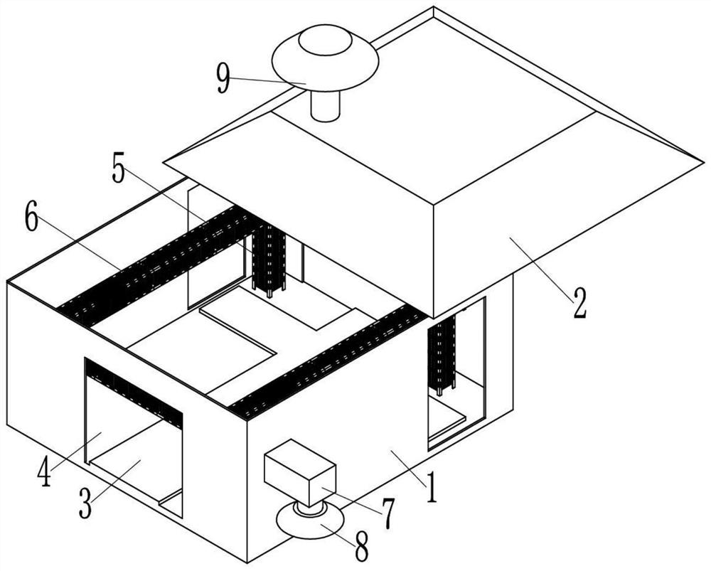 Warehouse based on hardened pavement