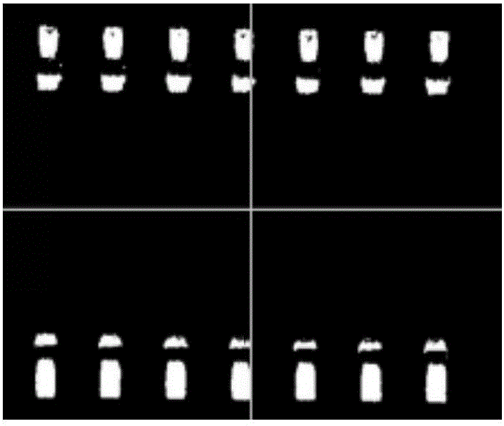 Patch element positioning identification method based on minimum enclosing rectangle