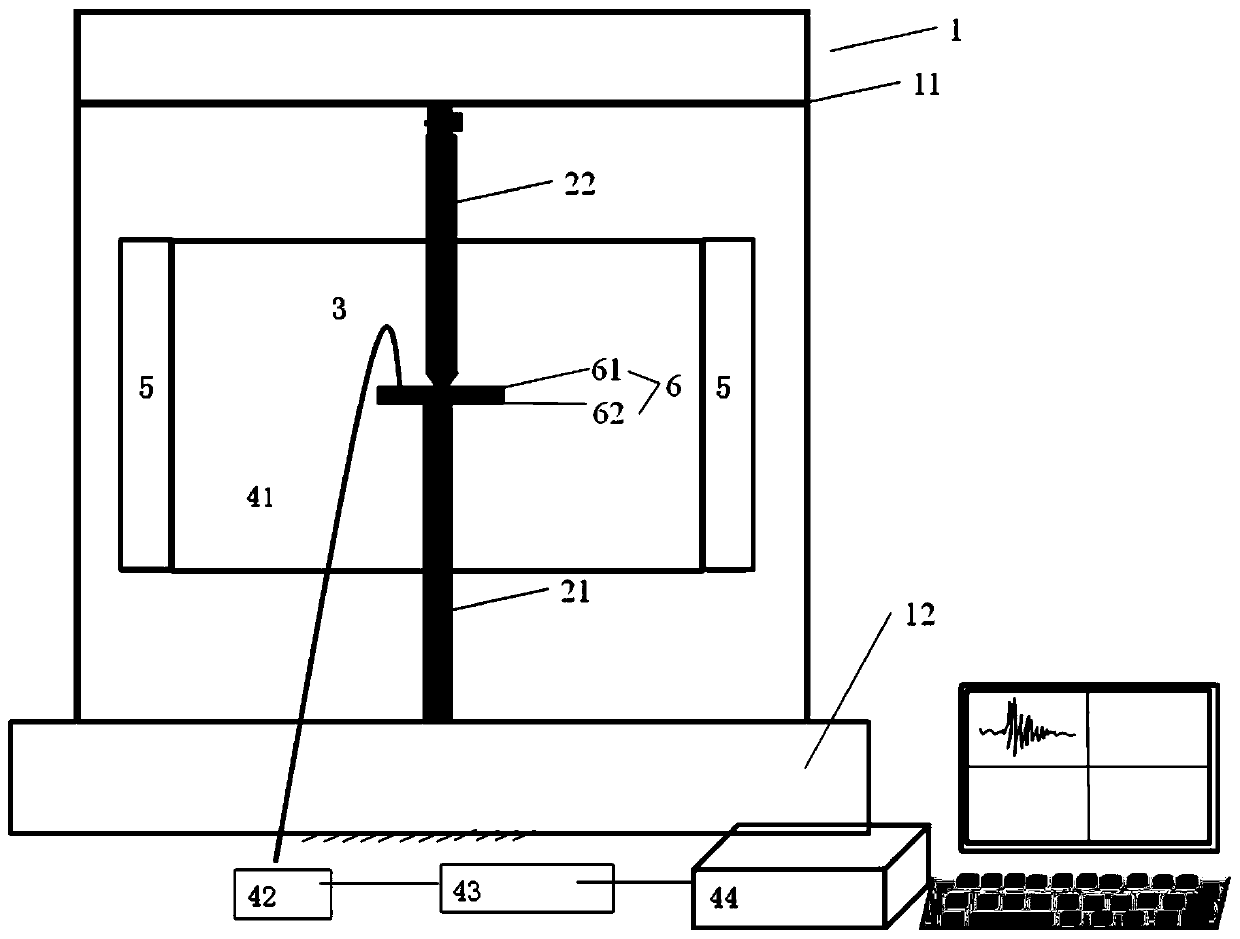 System and method for testing fracture toughness of thermal barrier coating