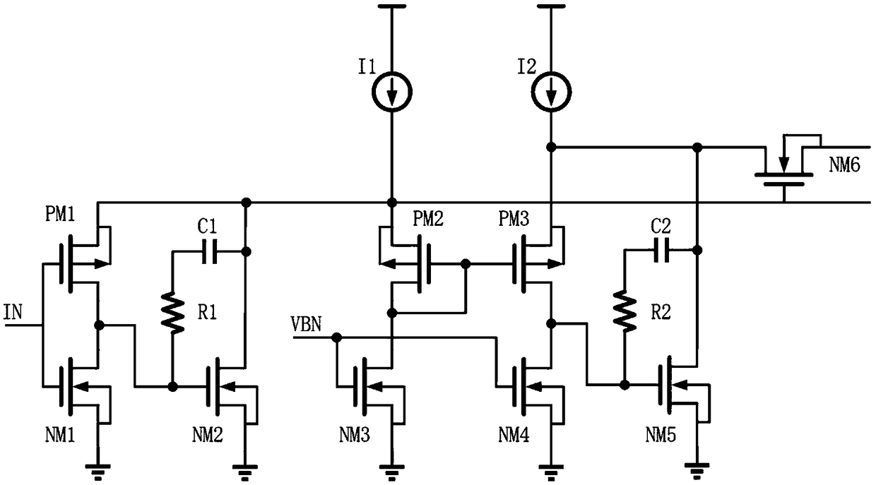 Stability compensation and impedance conversion circuit for oscillator frequency adjustment loop