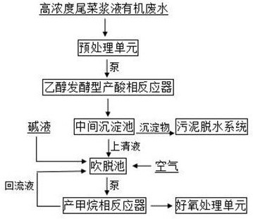 Multistage anaerobic system for treating waste vegetable pulp