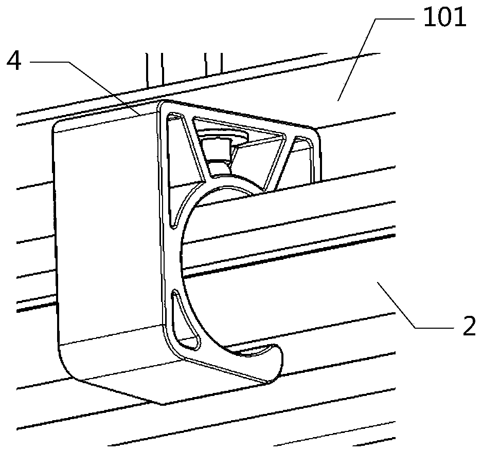 Sunshade roller shutter structure and vehicle