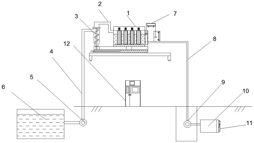 A water conservancy system portal flushing system high storage tank