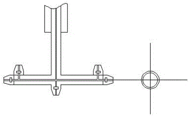 Convenient word spraying device for telegraph pole