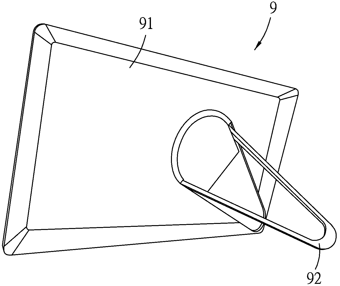 Rotating type photo frame support device