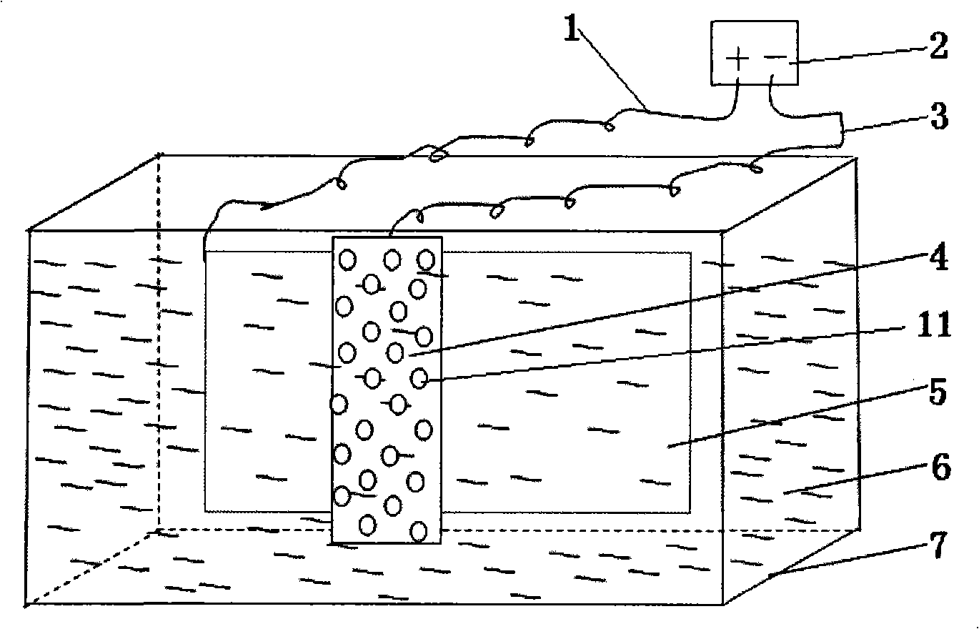 Large area light alloy micro-arc oxidization surface processing method and apparatus