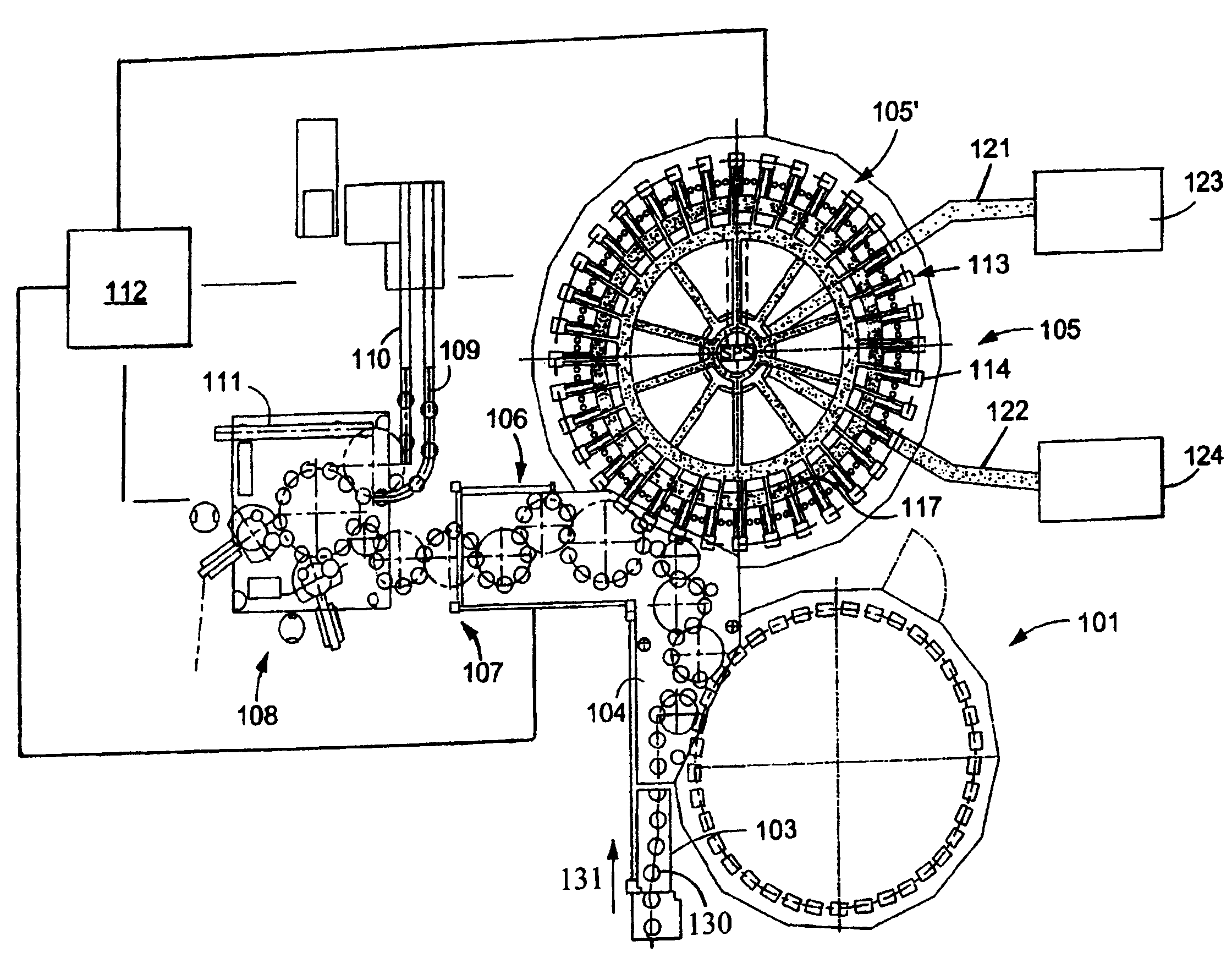 Beverage bottling plant having an apparatus for the treatment of bottles or similar containers, and a method and apparatus for the treatment of bottles or similar containers