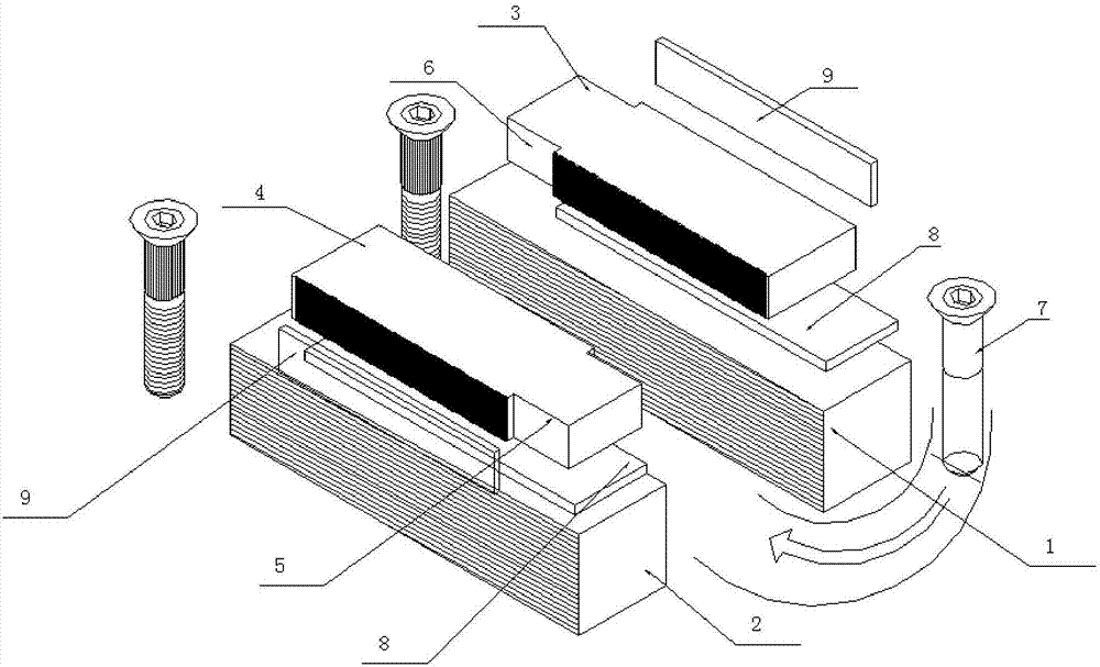 Flat-cup non-slip bolt bar knurling and thread rolling device