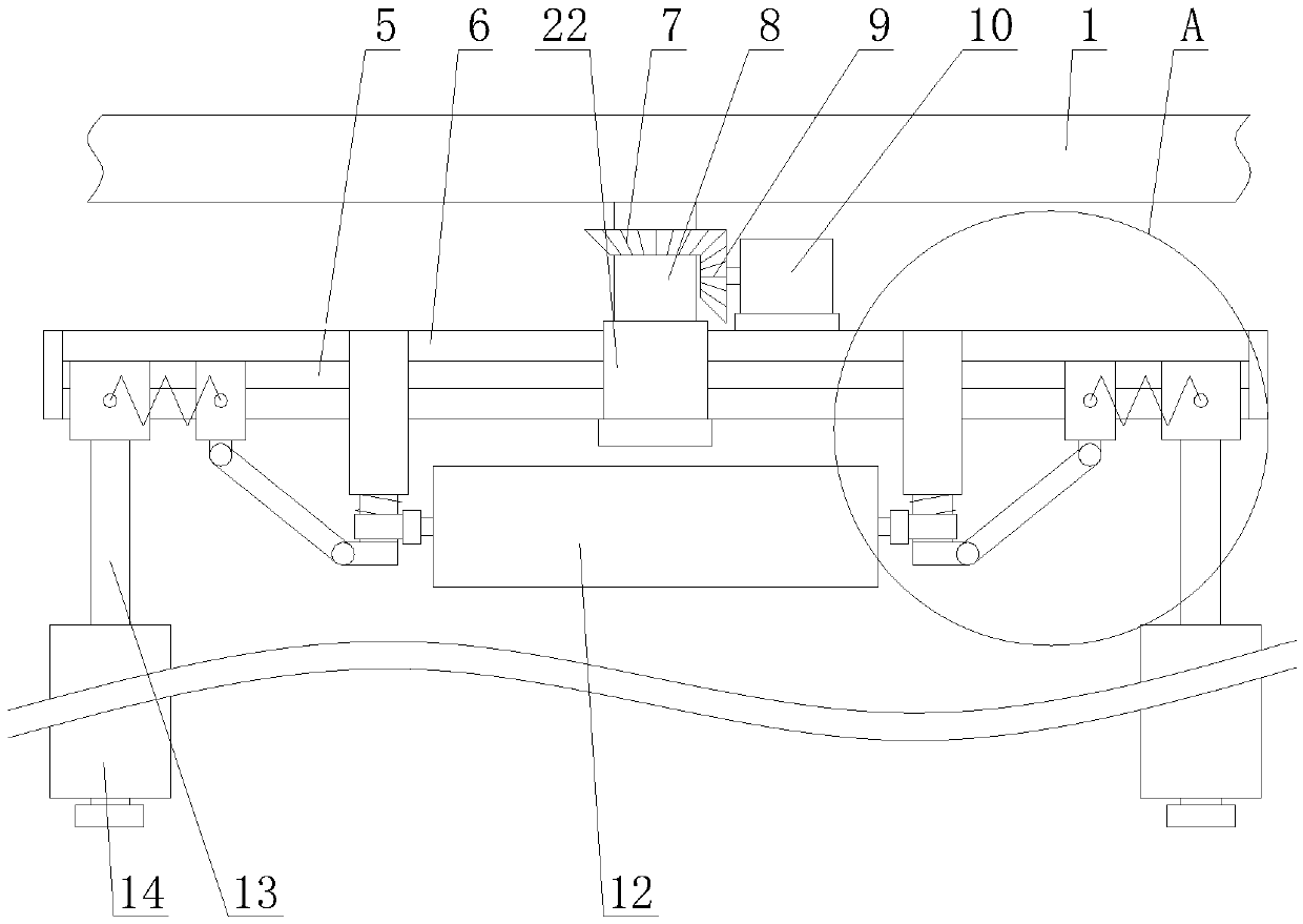 Filling food labeling device with disinfecting function