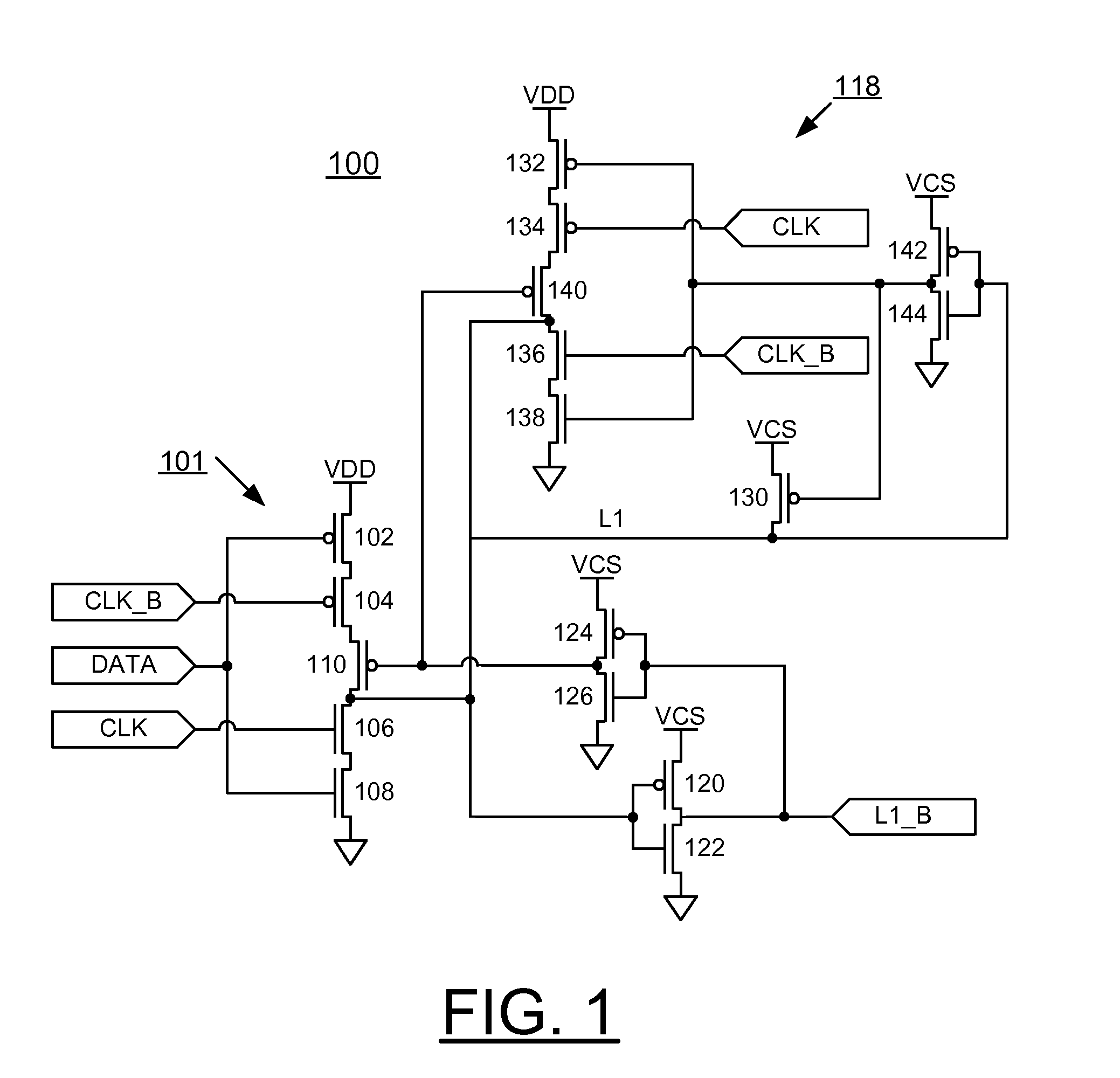 Low Power Level Shifting Latch Circuits With Gated Feedback for High Speed Integrated Circuits