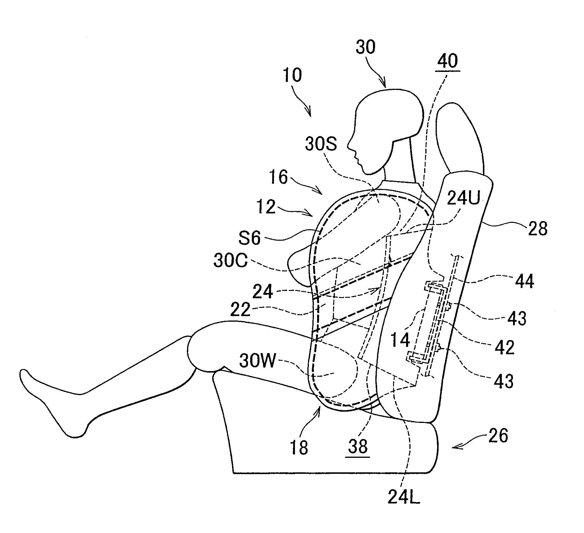 Side airbag system and method of manufacturing side airbag