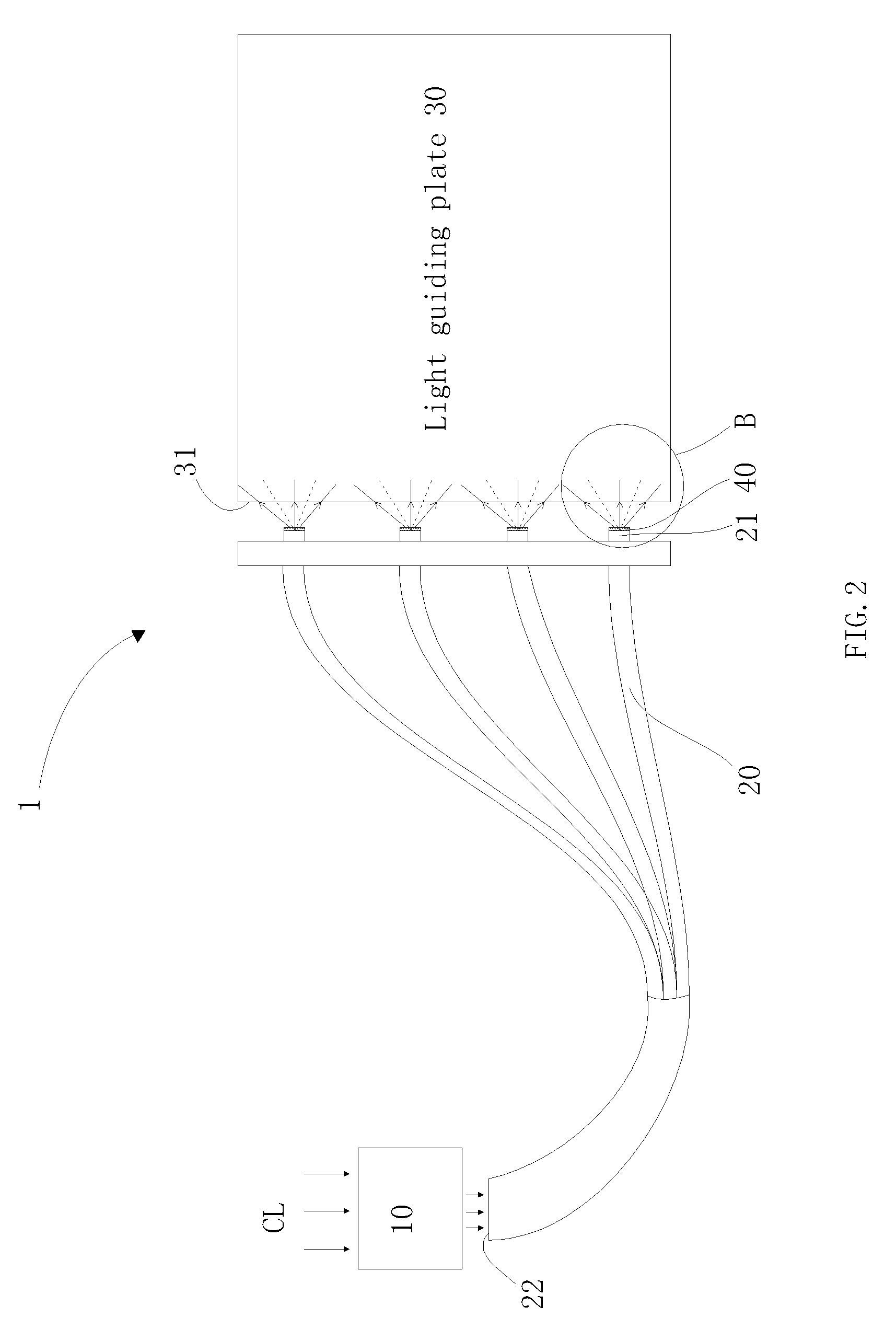 Light guiding system, edge-type backlight module, and liquid display device