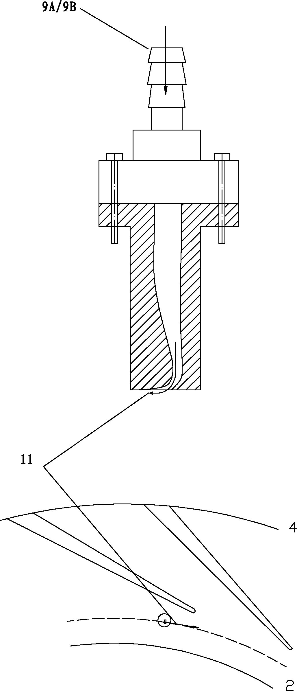 Device and method for widening stable operation area of centrifugal compressor, and centrifugal compressor