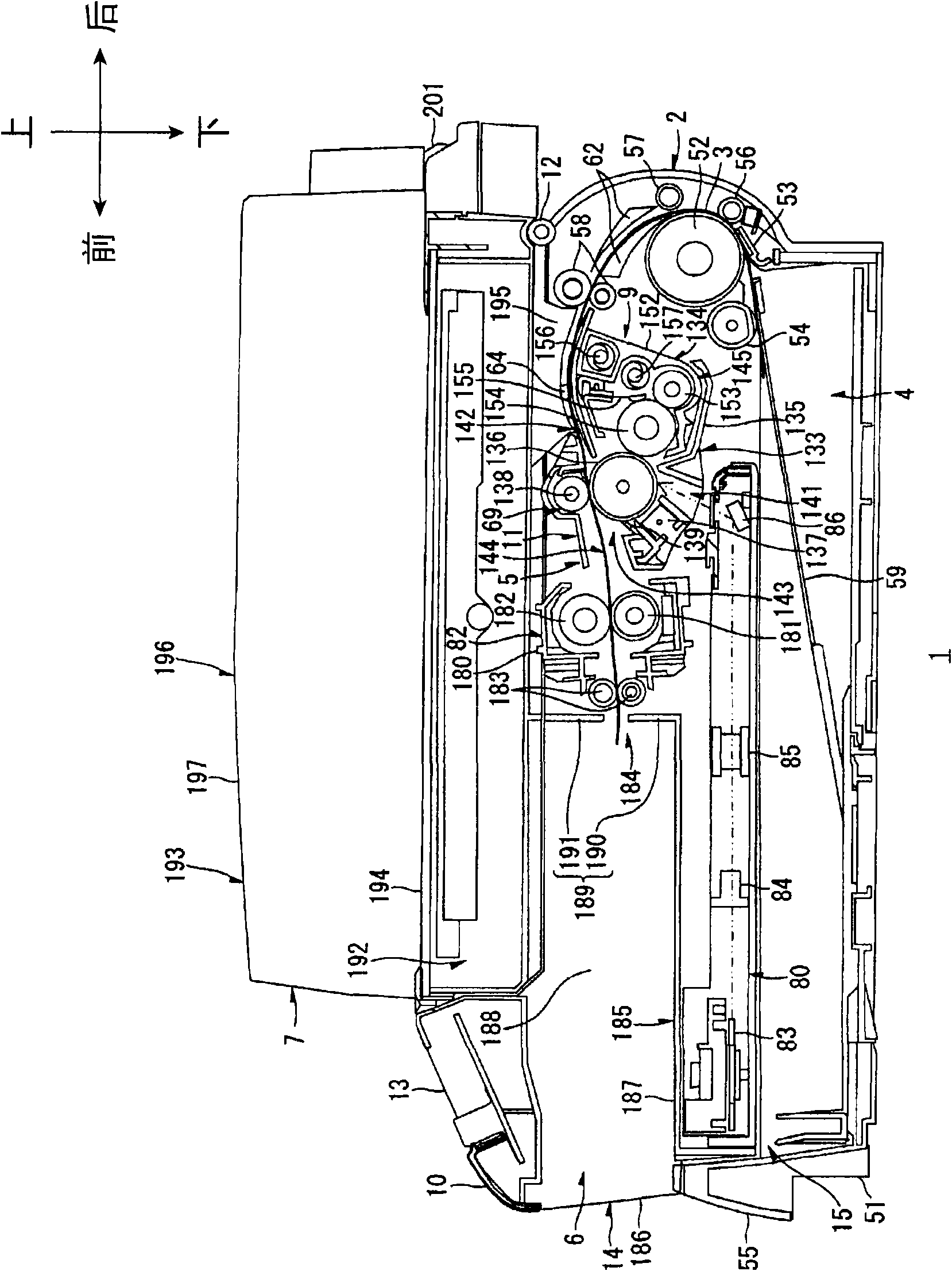 Image-forming device capable of positioning developing unit and developer cartridge precisely