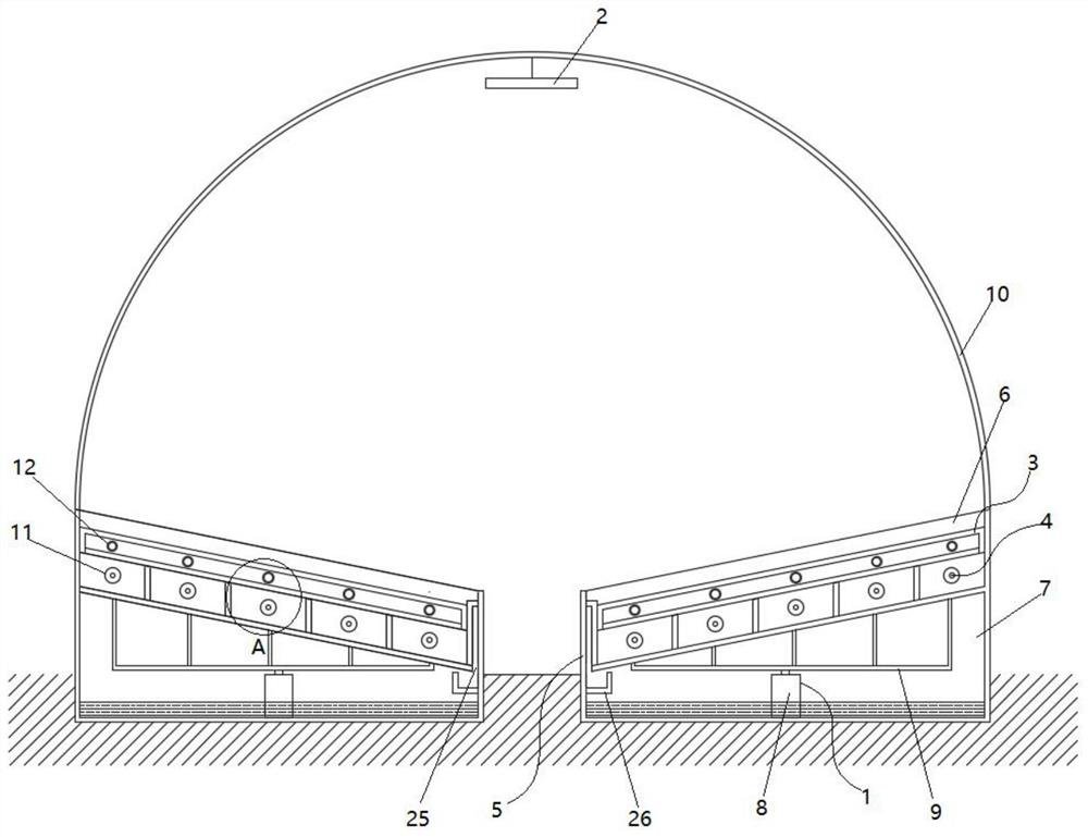 Intelligent cultivation equipment and working method for landscape vegetable garden