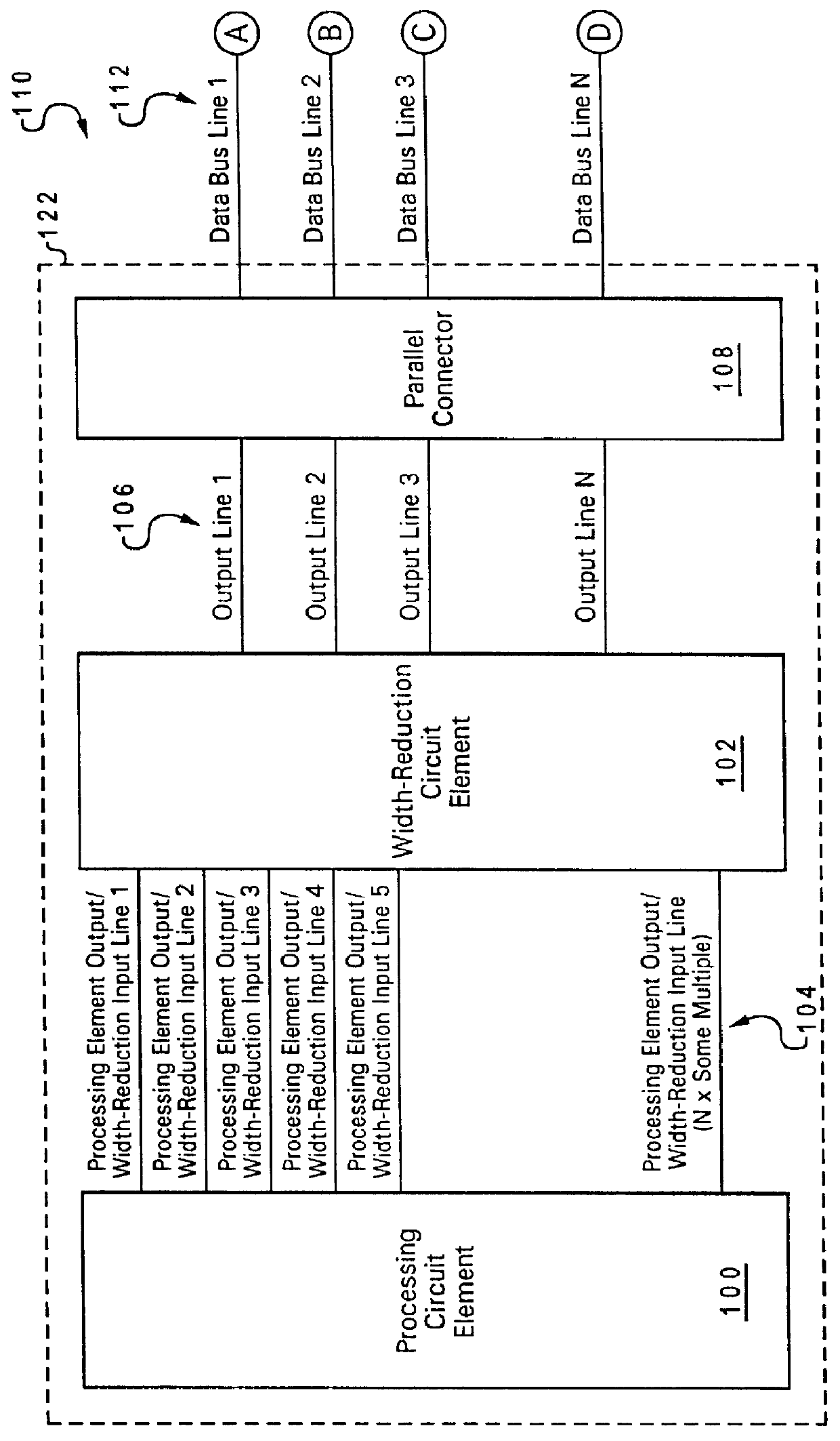 System for providing an increase in digital data transmission rate over a parallel bus by converting binary format voltages to encoded analog format currents