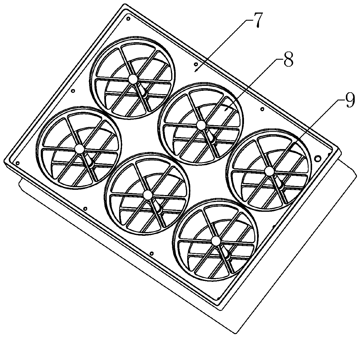 Light reflection air magnetic field energy purification equipment