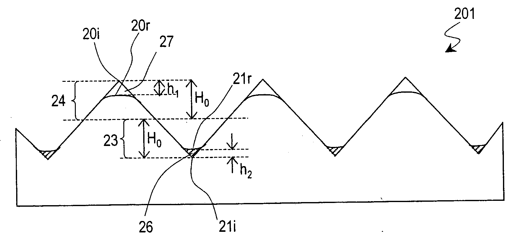 Corner cube reflector, method of making the reflector and reflective display device including the reflector