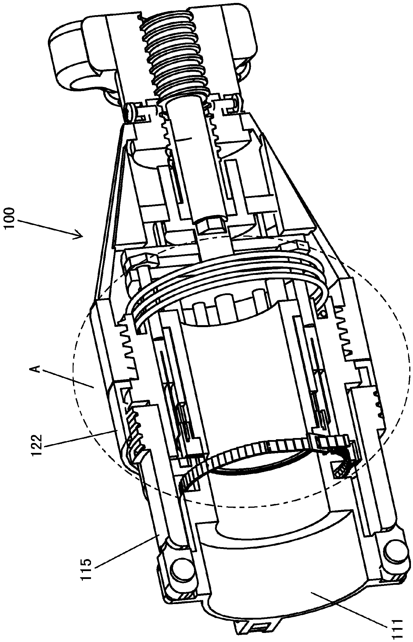 Prepuce girdling device