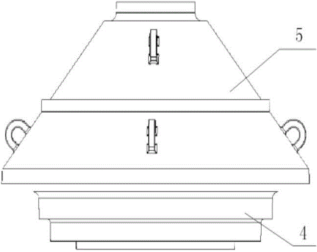 Modeling method of conical casting