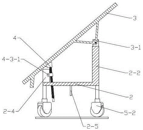 Rotation type photovoltaic panel support frame and support frame set