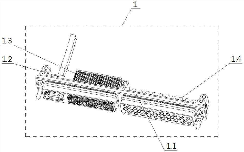 Ultrahigh-speed high-density high-reliability integrated photoelectric radio frequency connector