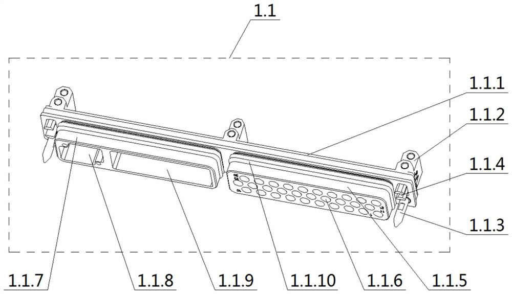 Ultrahigh-speed high-density high-reliability integrated photoelectric radio frequency connector