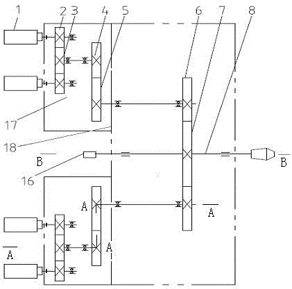 Spindle box for extra-heavy numerical control horizontal lathe