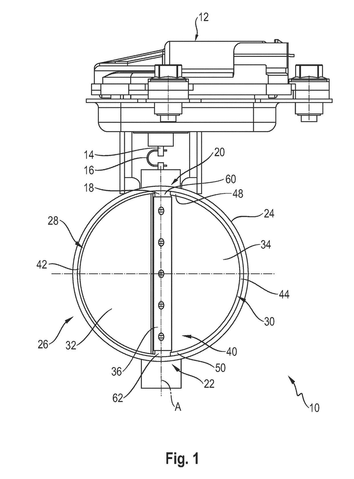 Exhaust gas flap