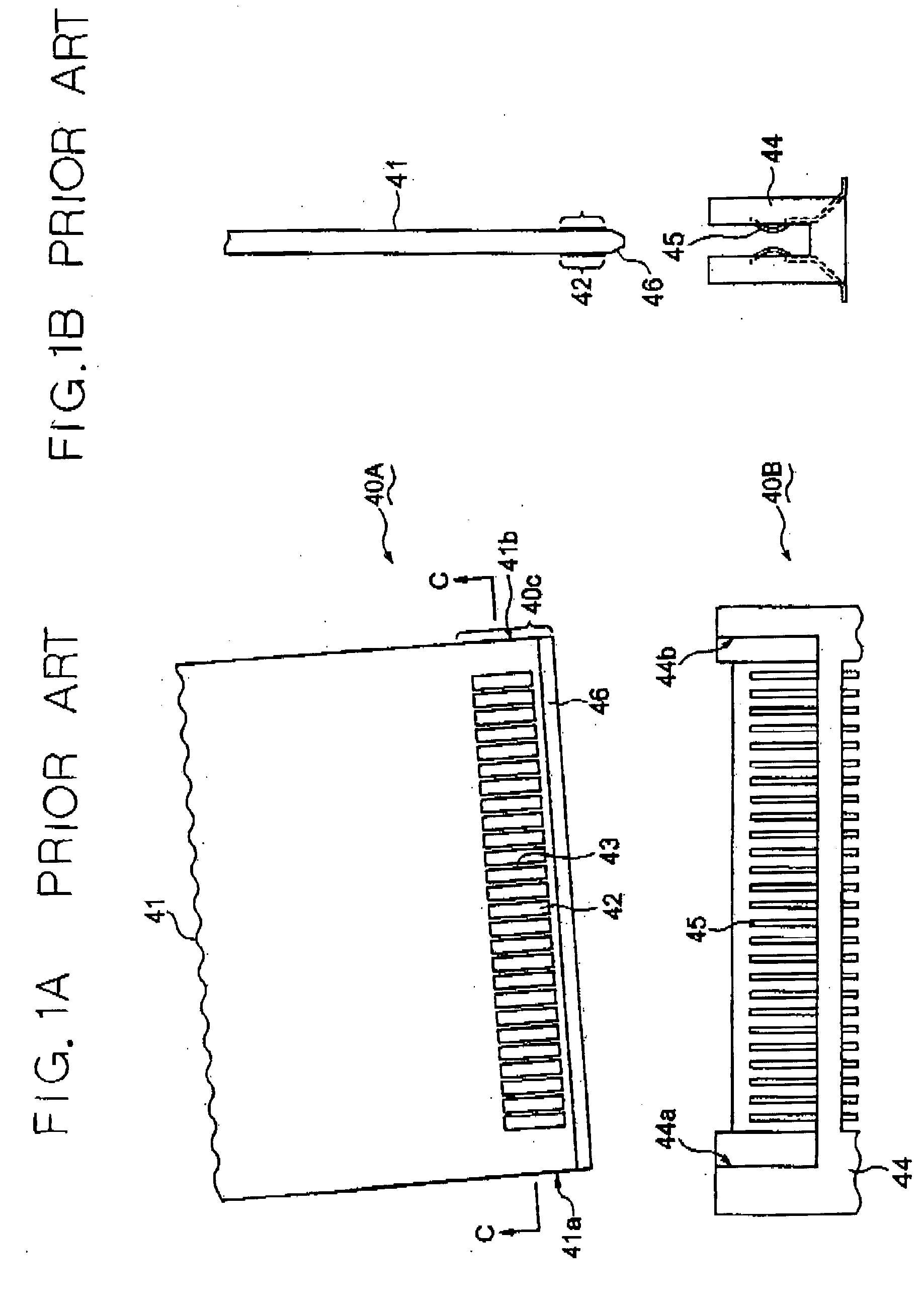 Card-edge connector and card member