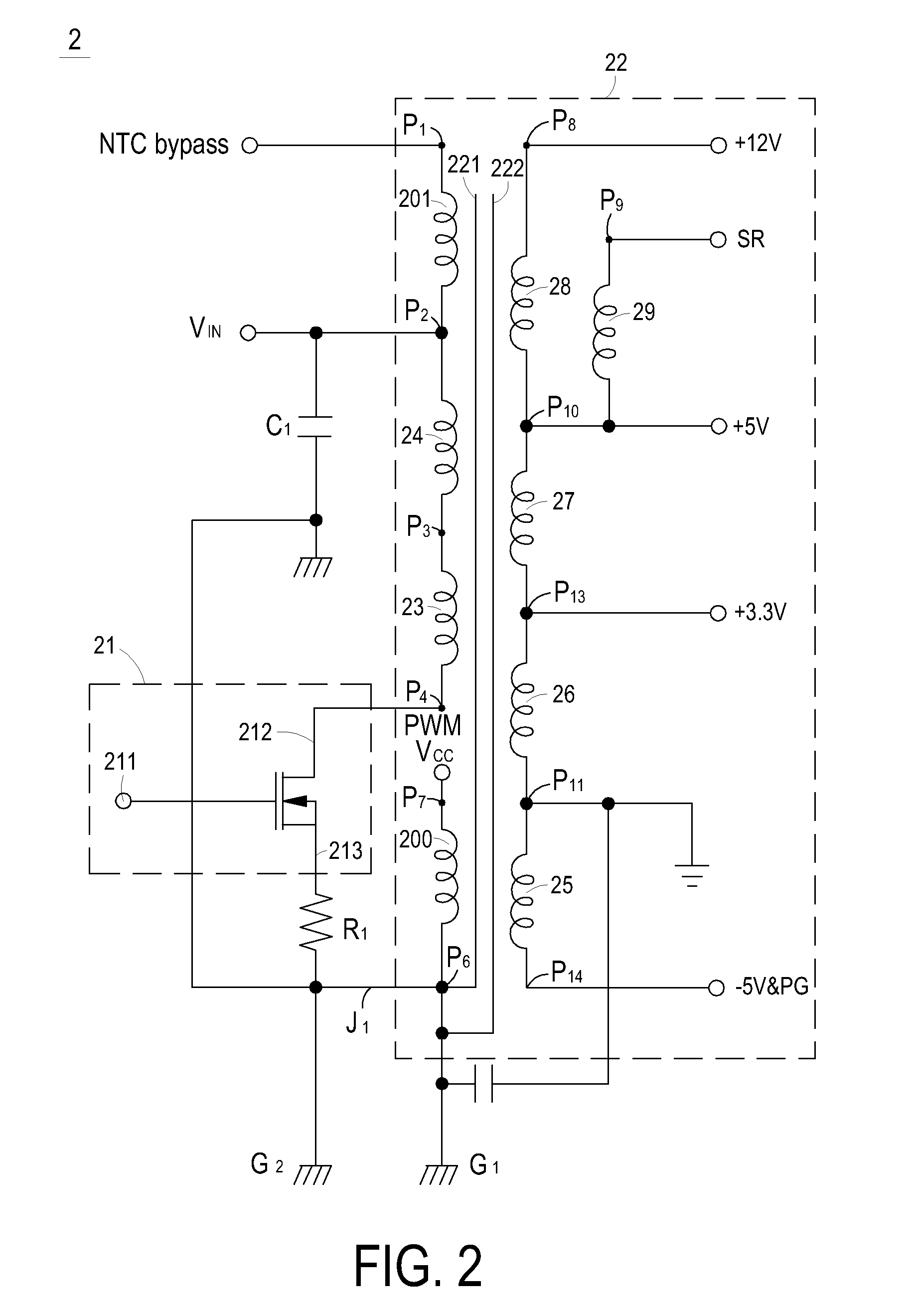 Transformer for reducing electromagnetic interference and power transform circuit applied therein