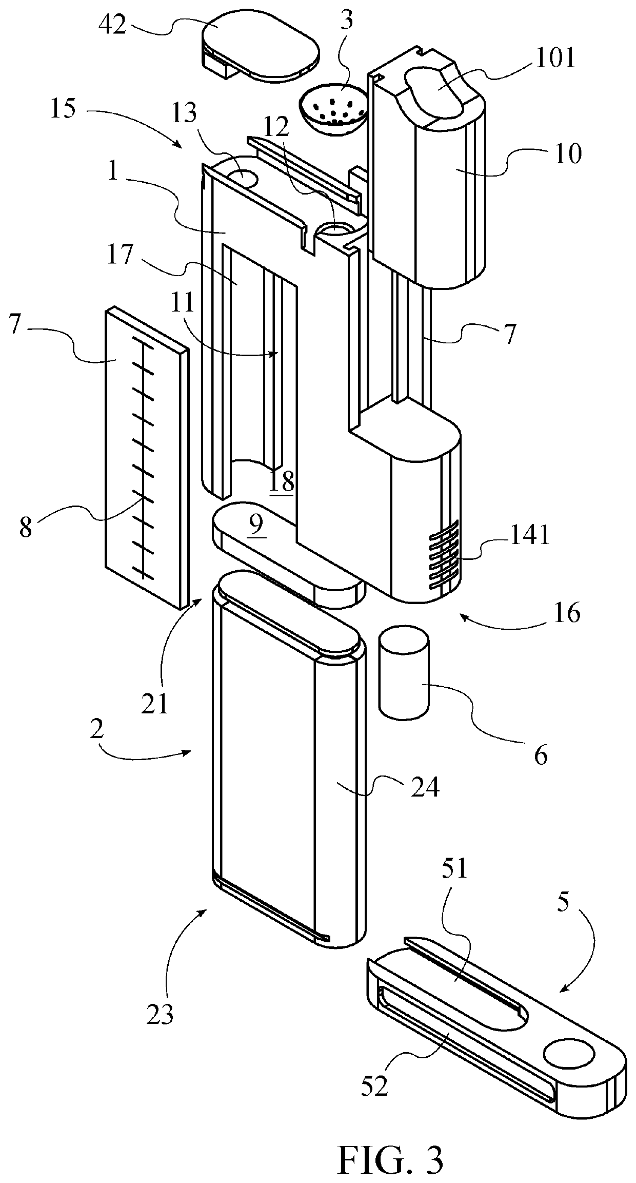 Waterless vacuum based smoking apparatus