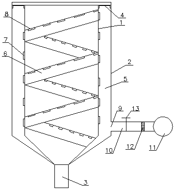 Efficient drying hopper