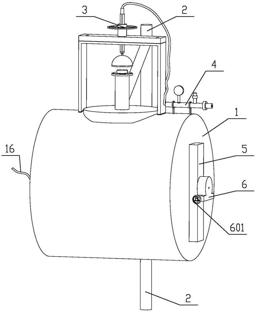 Constant-temperature ladle for vacuum suction and injection of liquid rare earth metal