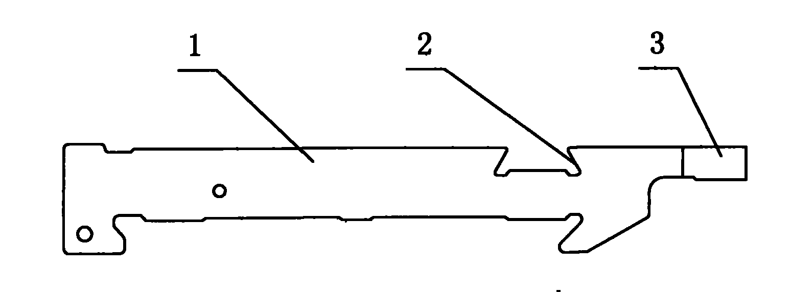 Needle bed inlaid piece and method of processing the same