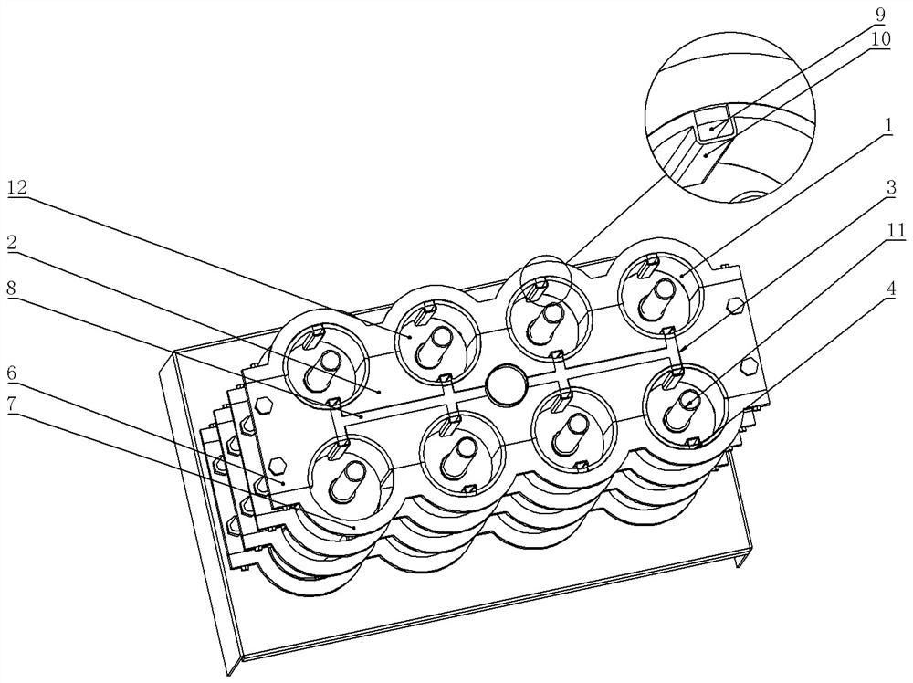 Special production mold for anti-collision column