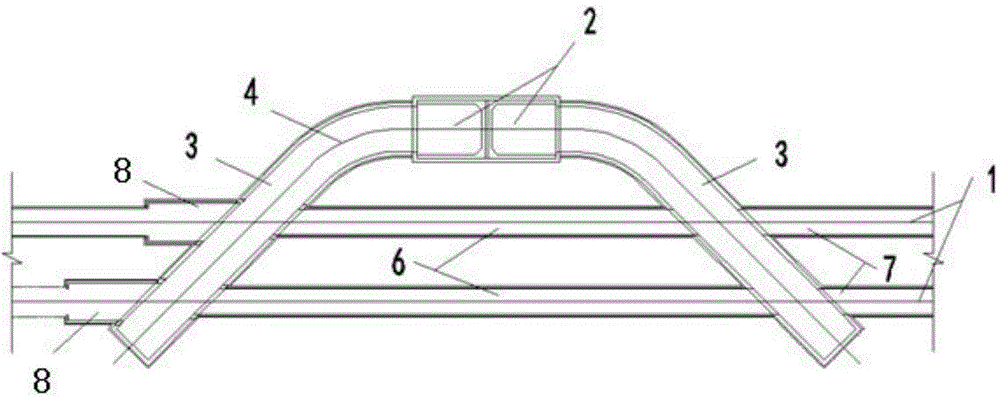 Urban subway n-shaped double-shaft and double transverse passage plane arrangement system