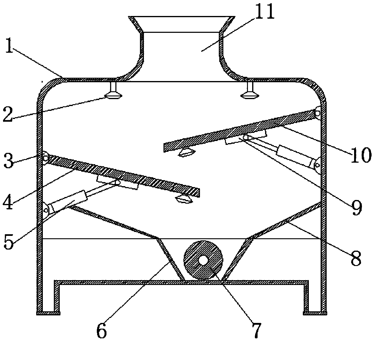 Broken waste conveying and guiding chute of 3D printer