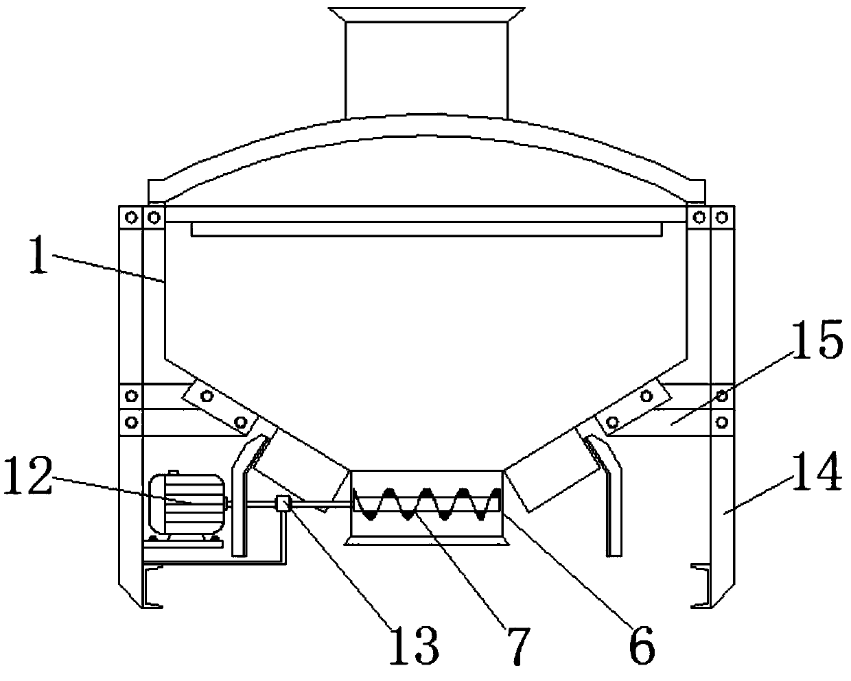 Broken waste conveying and guiding chute of 3D printer