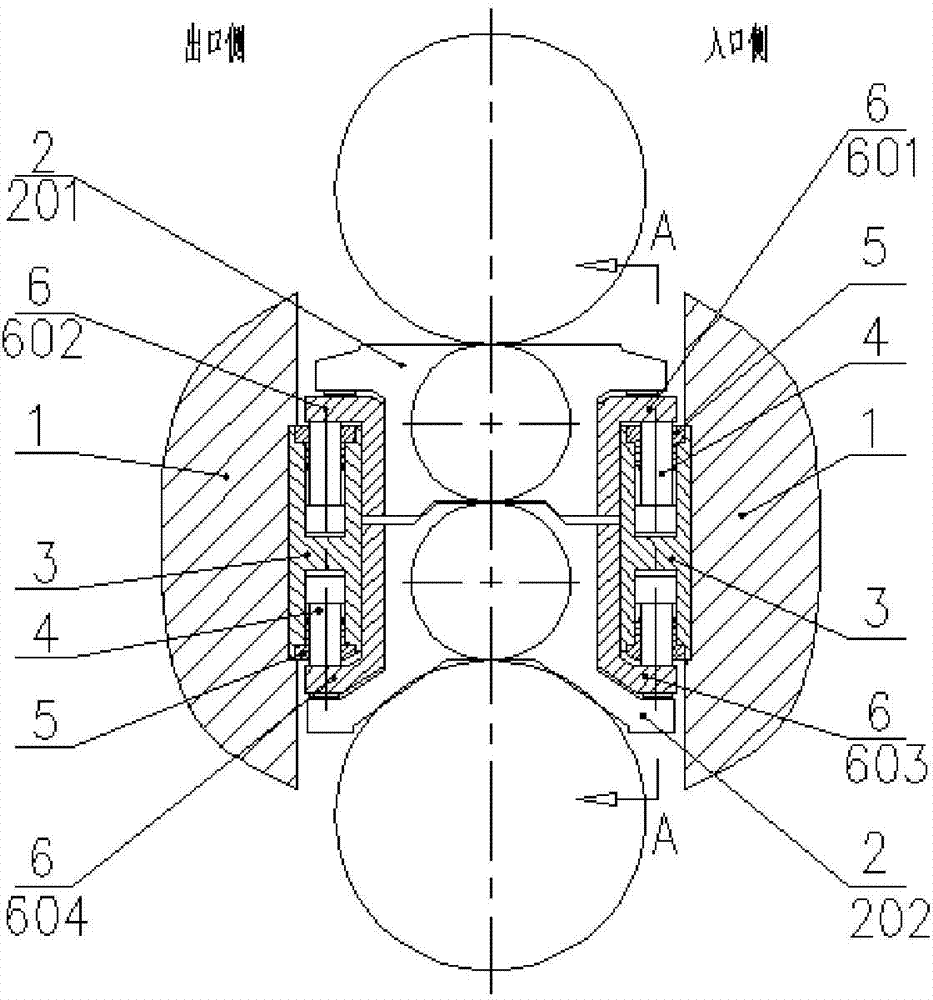 Working roller bending device for double-roller rolling machine and roller bending force control method