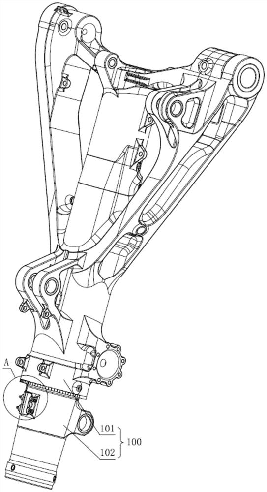 Landing gear wheel rotation angle measuring device